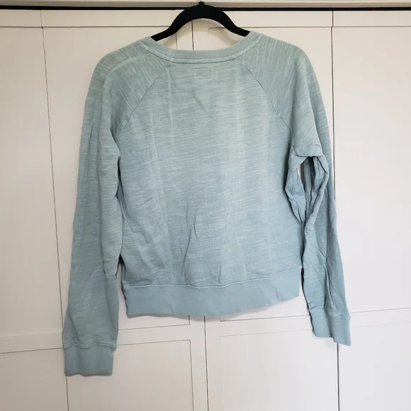 JCrew Vintage Soft Blue French Terry Crewneck Size Small - Picture 6 of 6